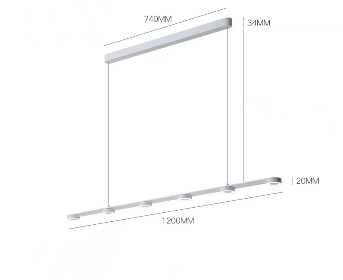 Реечная люстра HOLLAND L