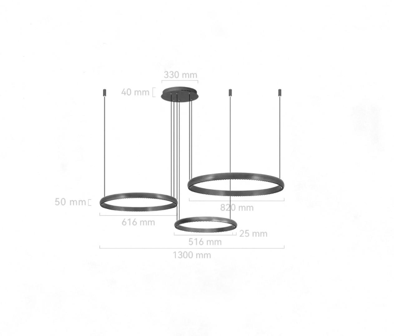 Кольцевые люстры и светильники ESTHER