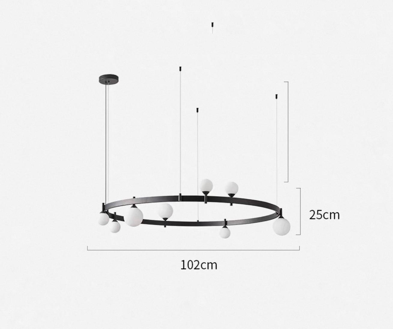 Кольцевые люстры и светильники DINO