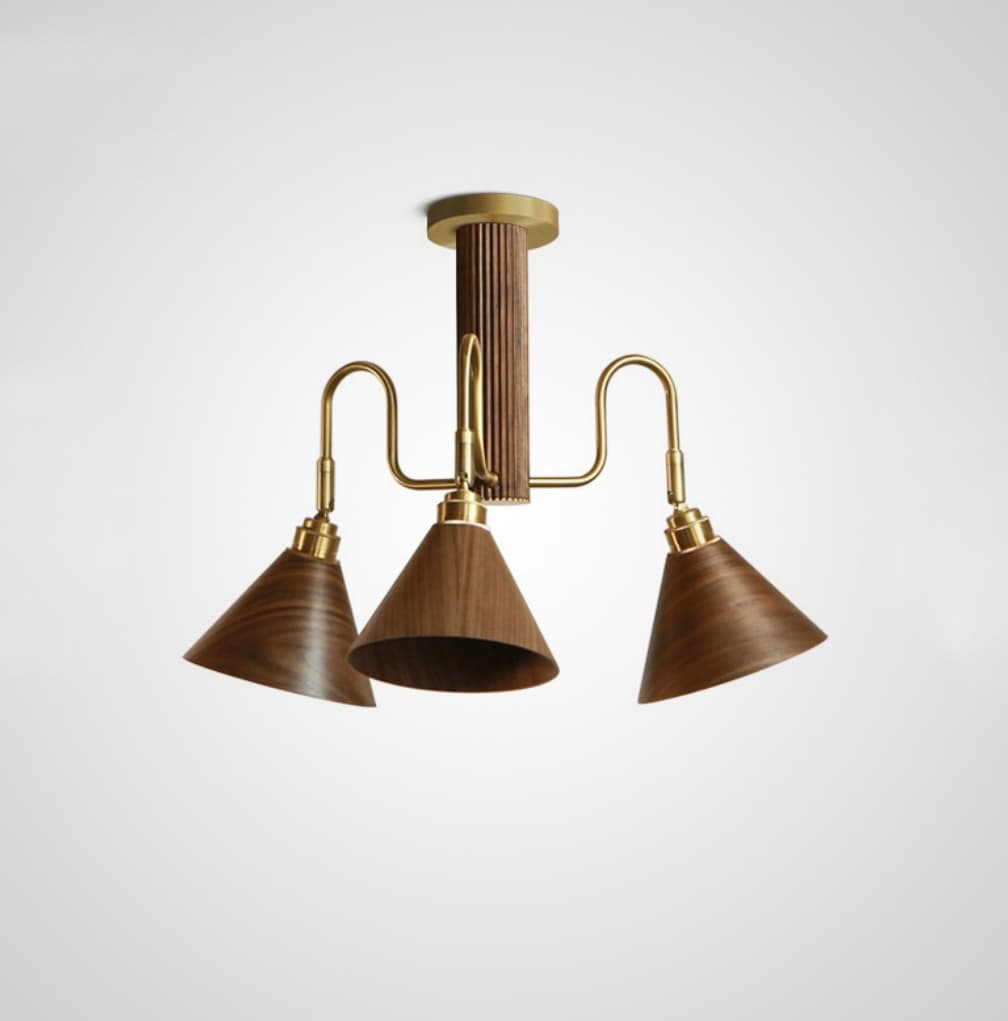 3 лампы, Темный Орех