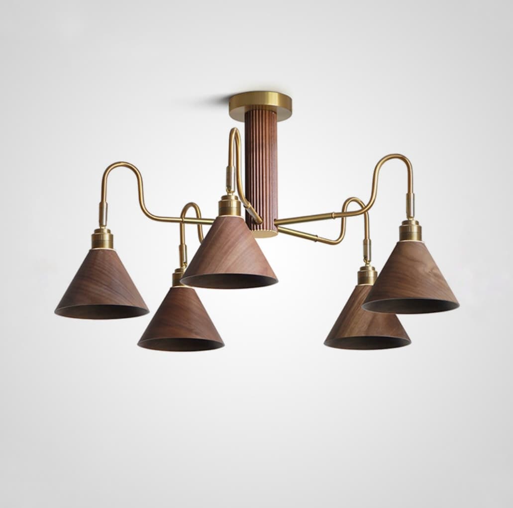 5 ламп, Орех