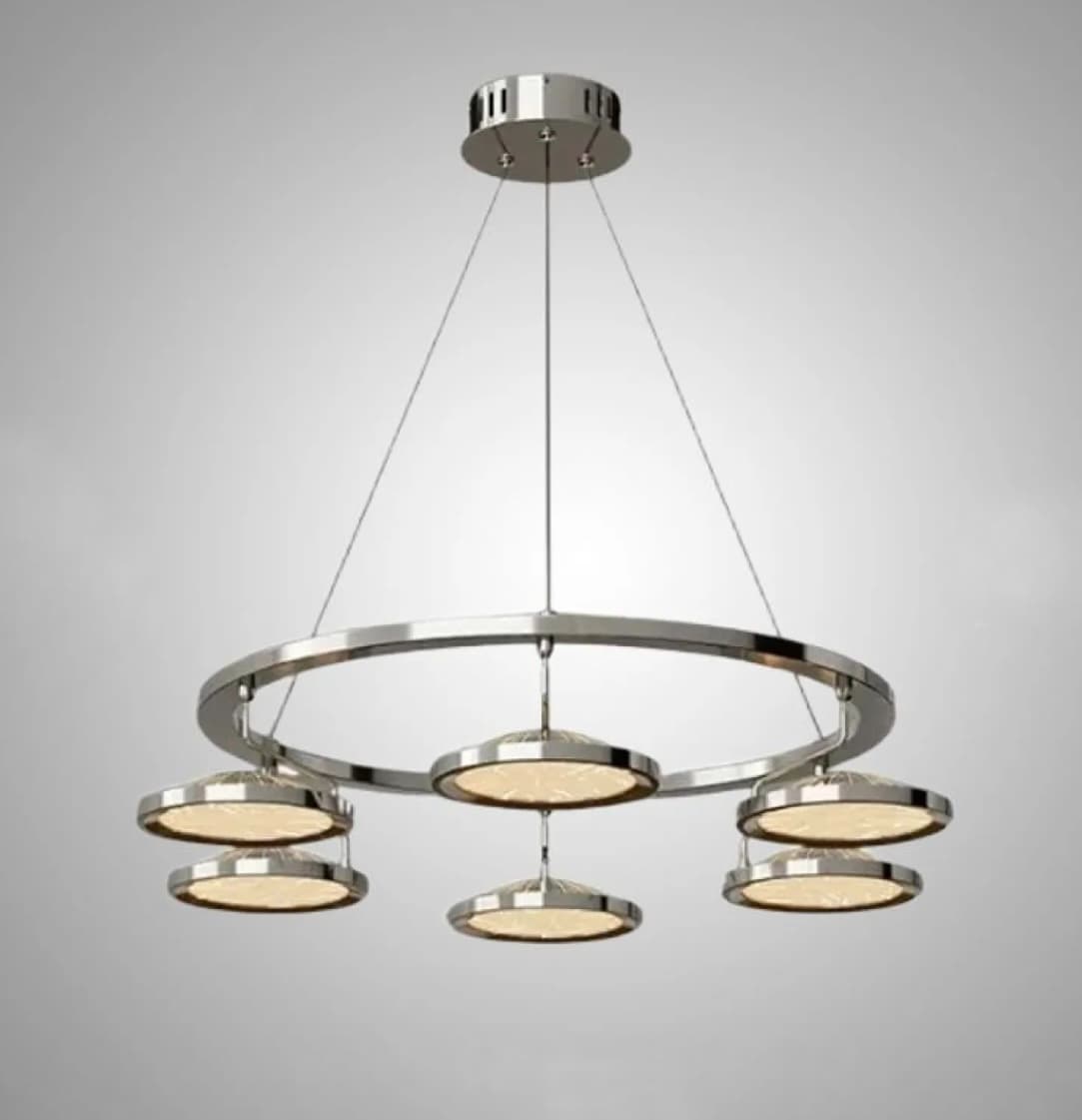 Цвет хром, одно кольцо, размер М