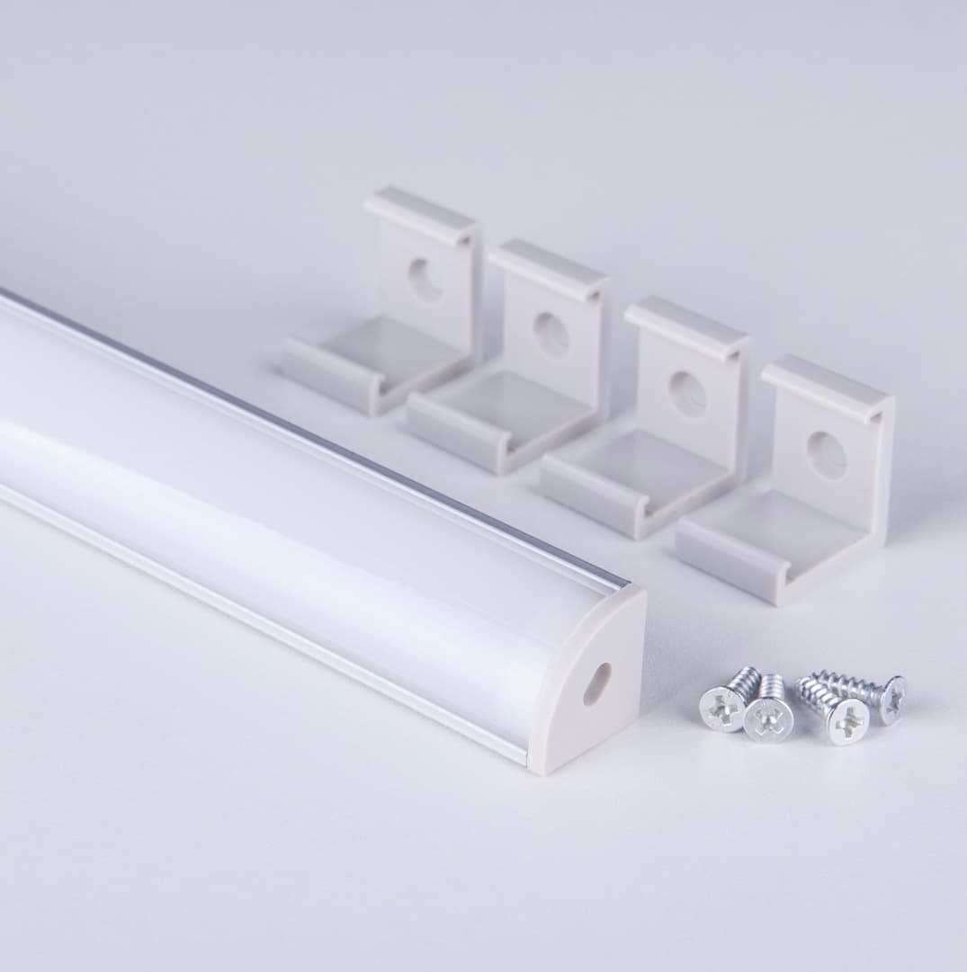 Угловой алюминиевый профиль для светодиодной ленты