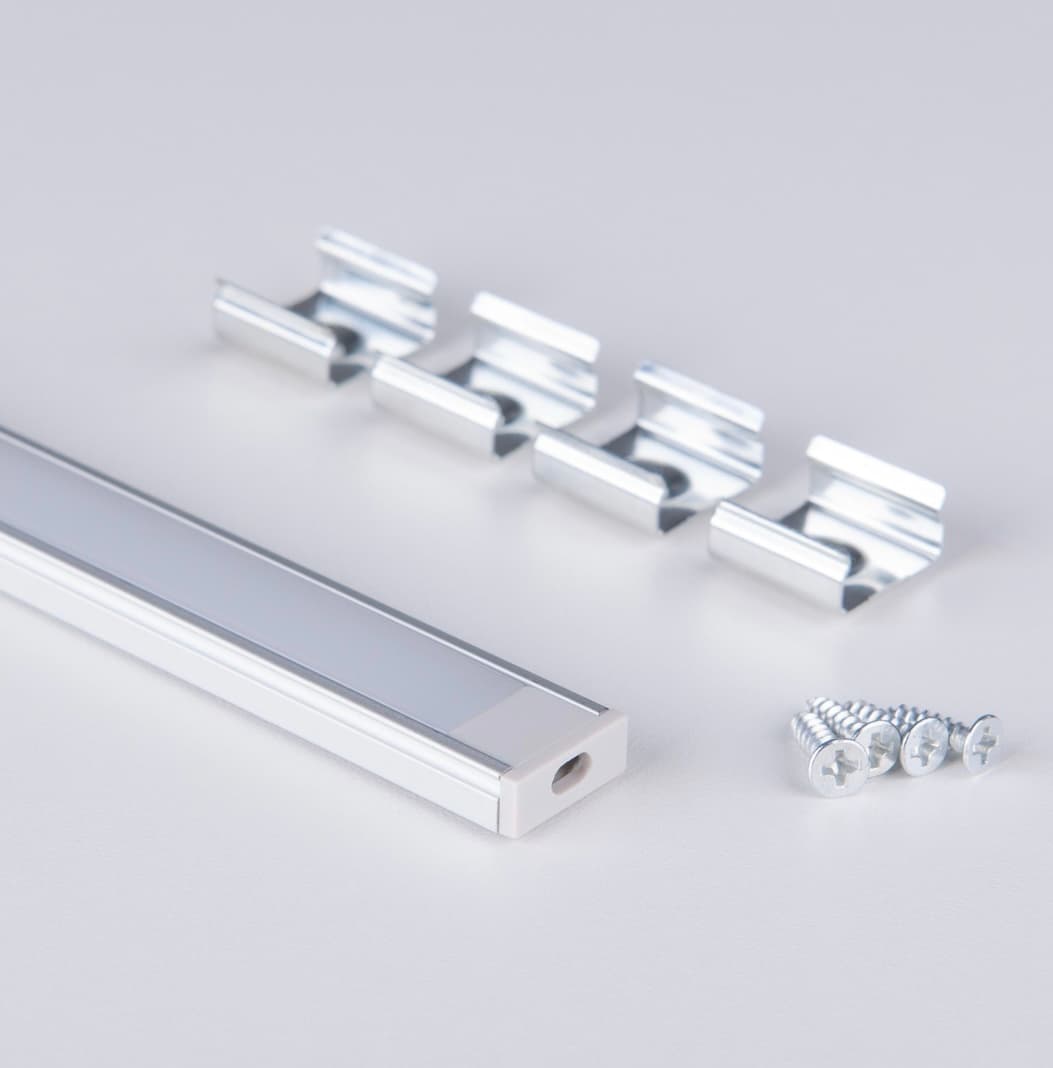 Накладной алюминиевый профиль для светодиодной ленты