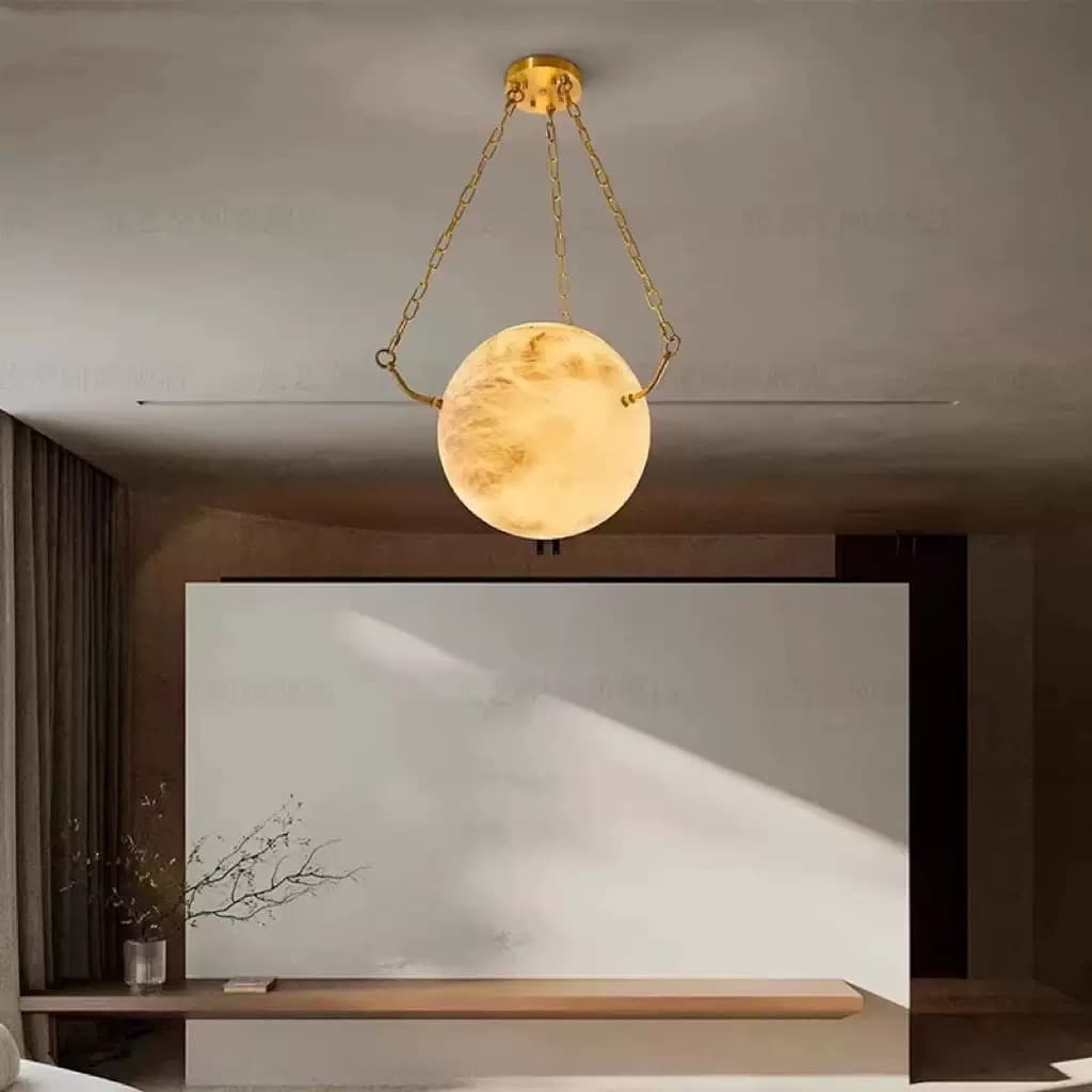 Подвесной светильник Gabe Alebaster BLACK/GOLD