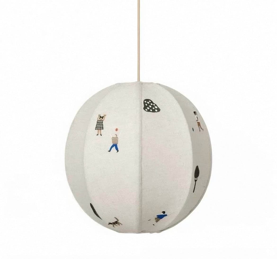 Park Embroidered Textile Pendant Lamp M337
