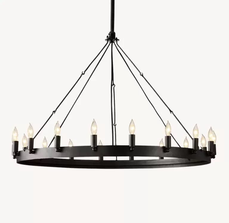 Кольцевая люстра Molring Black 