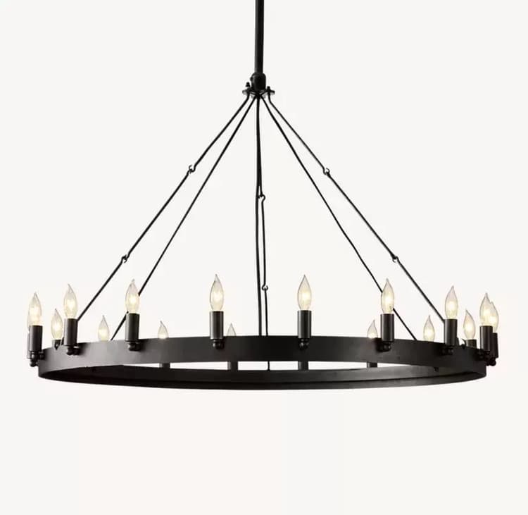 Кольцевая люстра Molring Black 