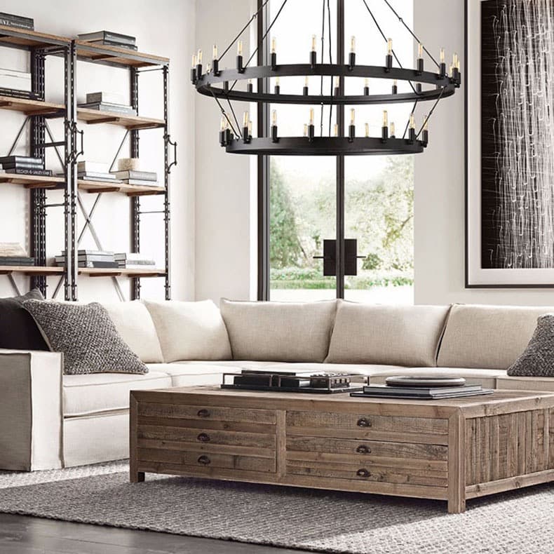 Кольцевая люстра Molring Black 