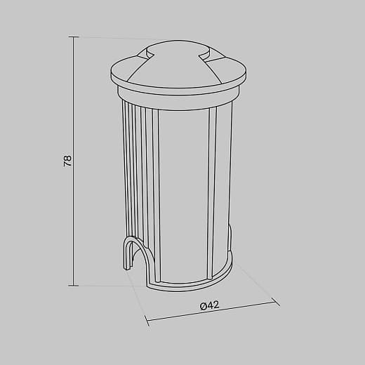 Встраиваемый светильник Импульс / Flash 3000K 1Вт IP 67