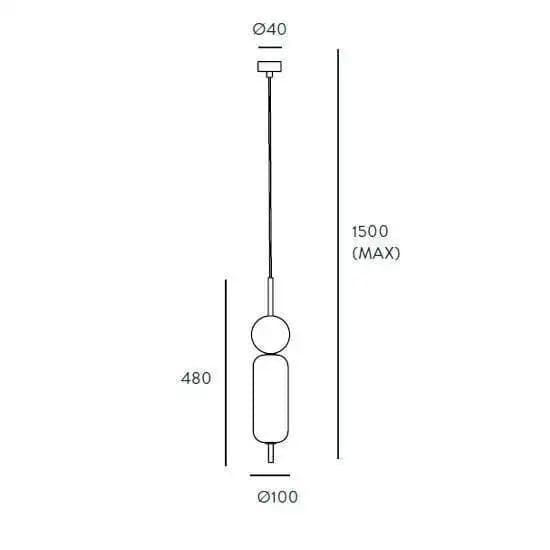 Подвесной светильник ECO STONE