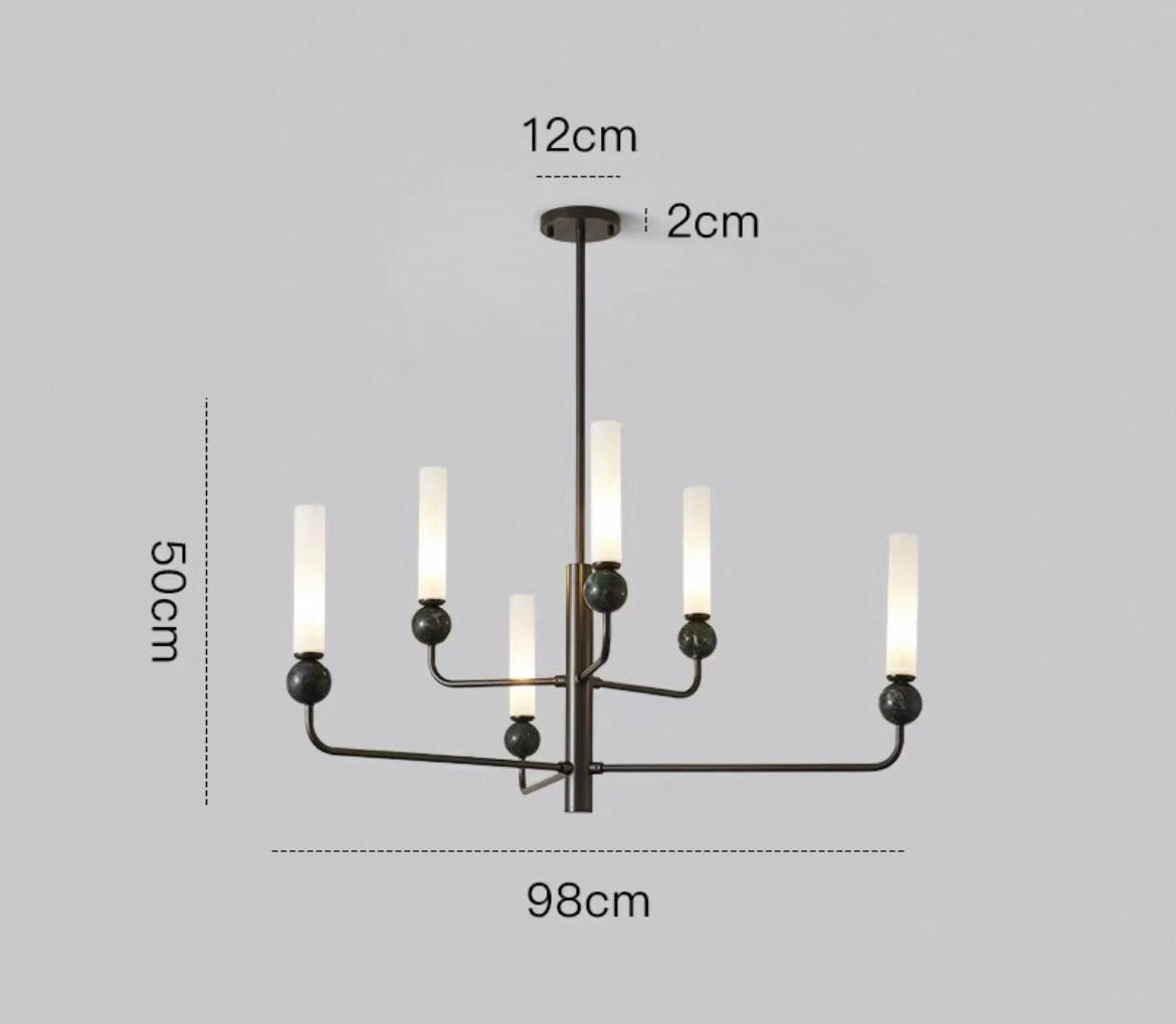 Люстра STENLY GOLD/BLACK