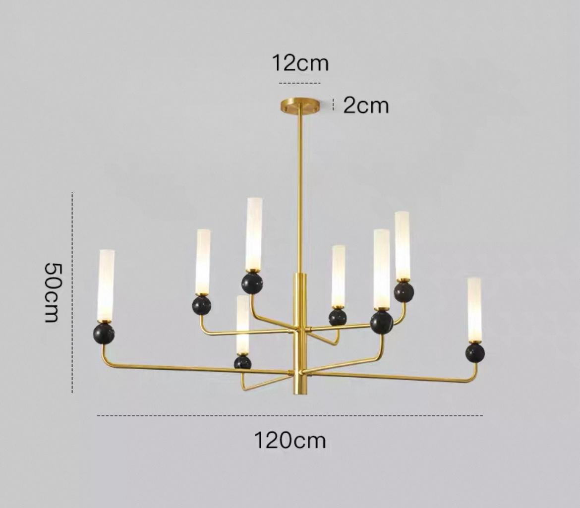 Люстра STENLY GOLD/BLACK