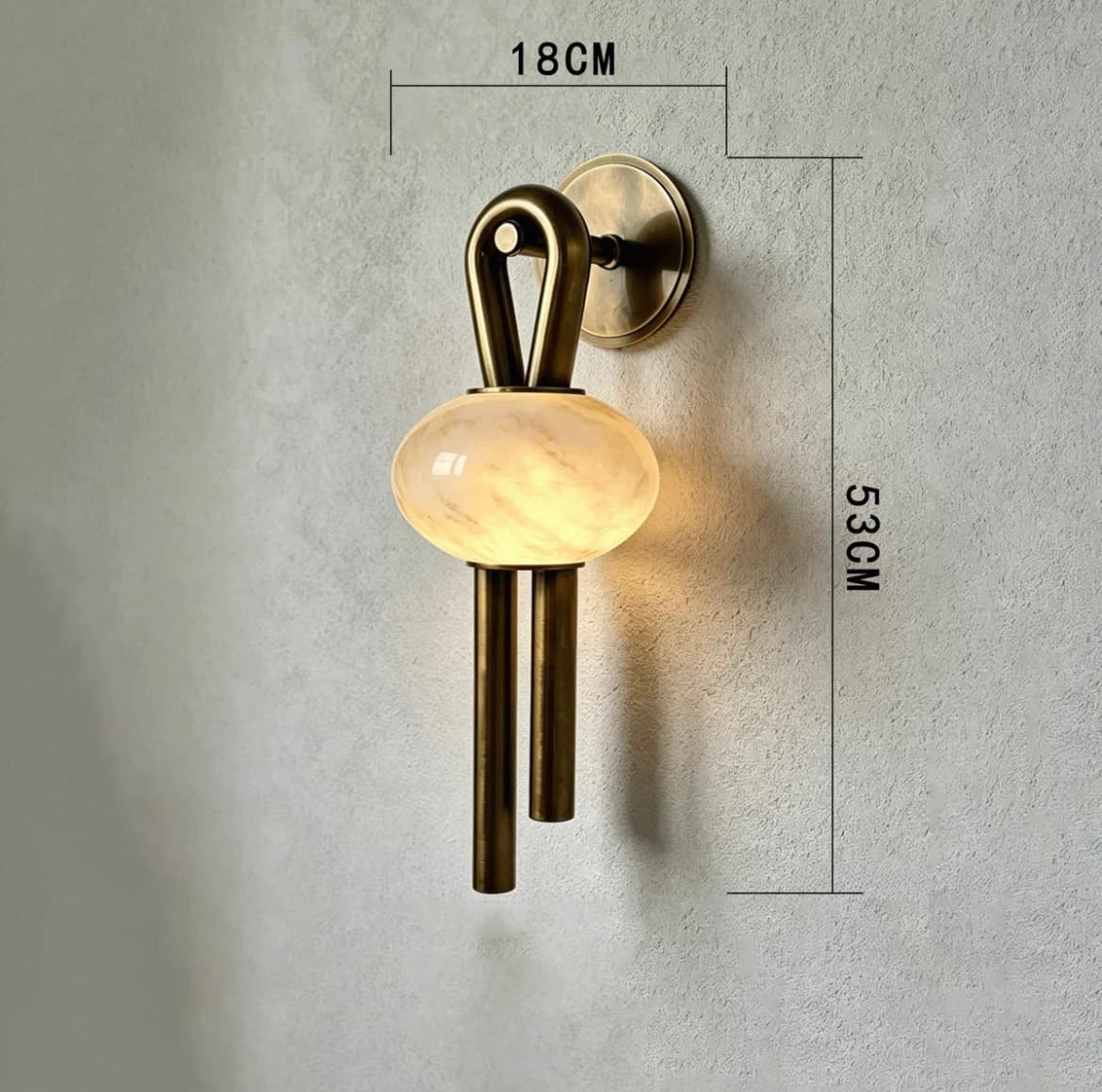 Настенный светильник VINTAGE BRASS WAL